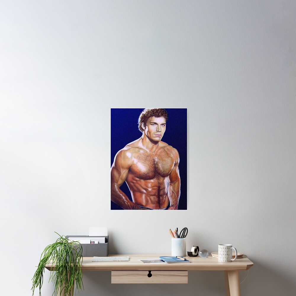 Jon Erik Hexum Color Pencil @ www.KeithMcDowellArtist.com | Poster