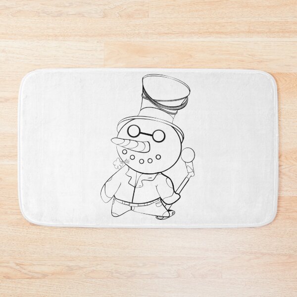 Item preview, Singing Snowman Top Hat Line Art designed and sold by Toonishment.