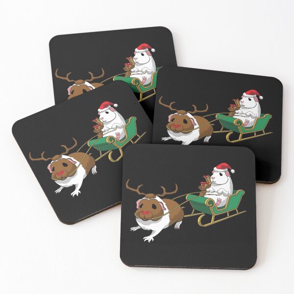 Aperçu de l'œuvre Joyeux Pigmas - Noël du cochon d'Inde créée et vendue par IceCreamPiggies.