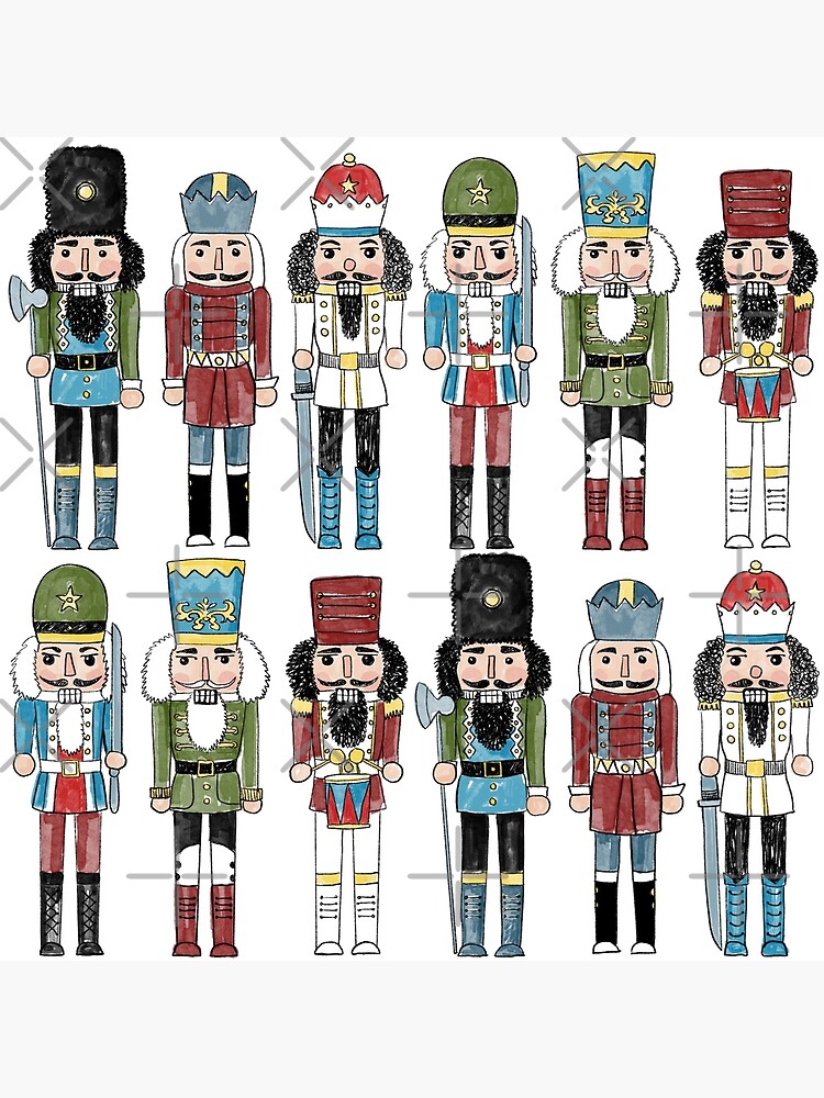 "Nutcrackers, Christmas collection " Poster for Sale by Lillieoandco