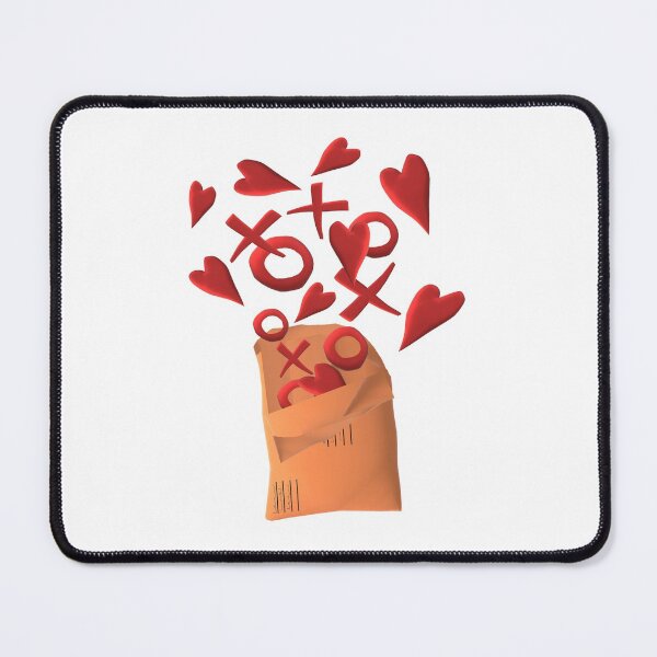 Item preview, Send Love. Happy Snail Mail Envelope with Hearts, X's and O's. (White Background) designed and sold by ArtByLM.
