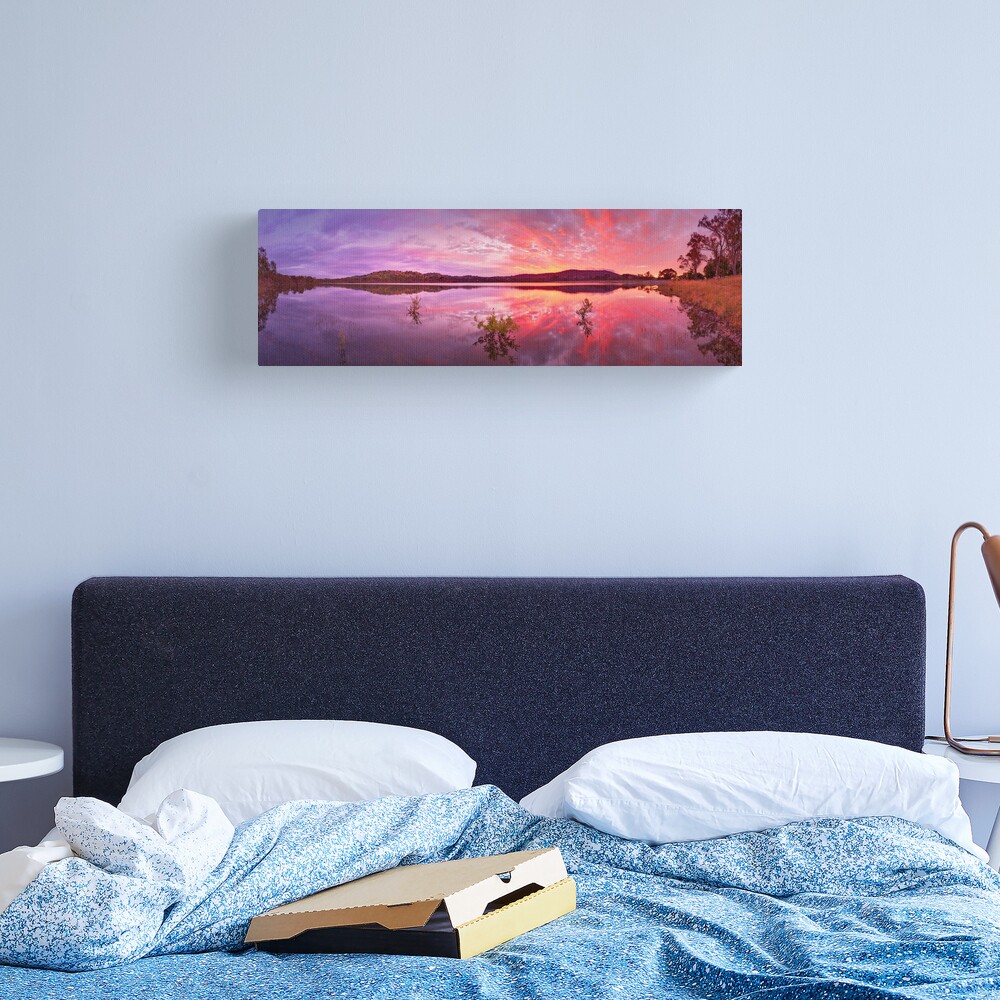 Barkers Creek Reservoir, Harcourt, Victoria, Australia Canvas Print