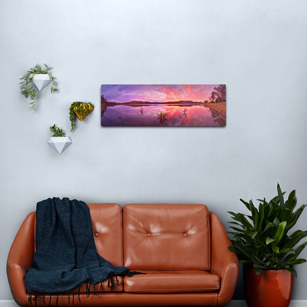 Barkers Creek Reservoir, Harcourt, Victoria, Australia Metal Print