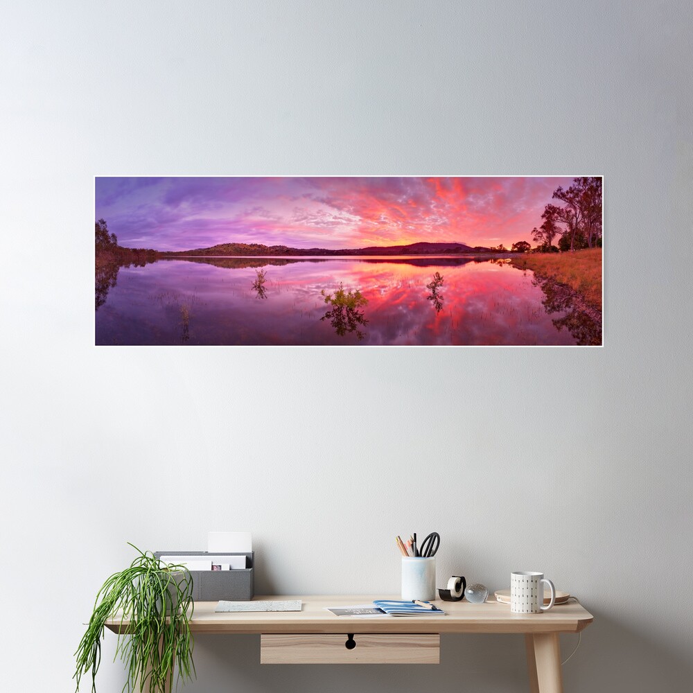Barkers Creek Reservoir, Harcourt, Victoria, Australia Poster