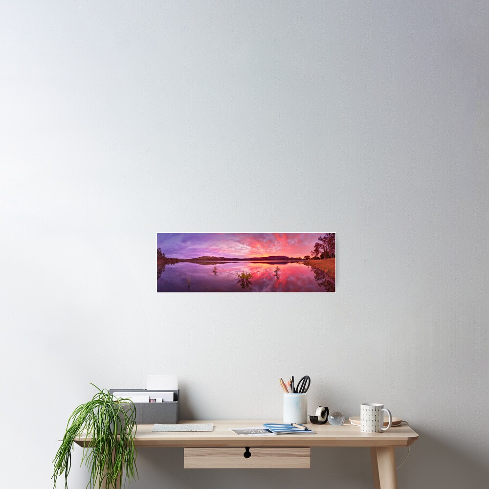 Barkers Creek Reservoir, Harcourt, Victoria, Australia Poster
