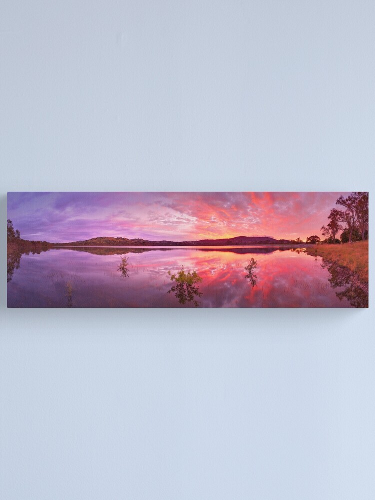 Alternate view of Barkers Creek Reservoir, Harcourt, Victoria, Australia Canvas Print