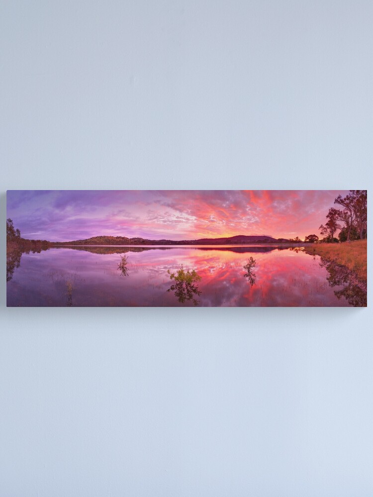 Alternate view of Barkers Creek Reservoir, Harcourt, Victoria, Australia Canvas Print