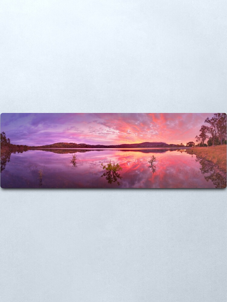 Alternate view of Barkers Creek Reservoir, Harcourt, Victoria, Australia Metal Print