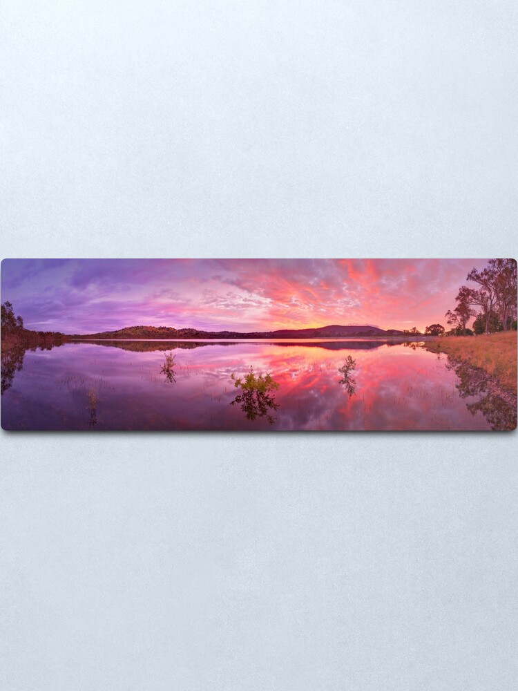 Alternate view of Barkers Creek Reservoir, Harcourt, Victoria, Australia Metal Print
