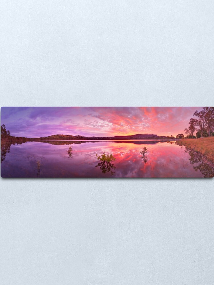 Alternate view of Barkers Creek Reservoir, Harcourt, Victoria, Australia Metal Print
