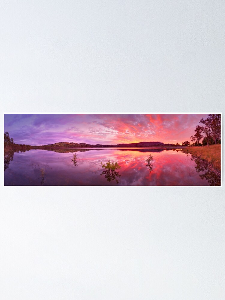 Alternate view of Barkers Creek Reservoir, Harcourt, Victoria, Australia Poster