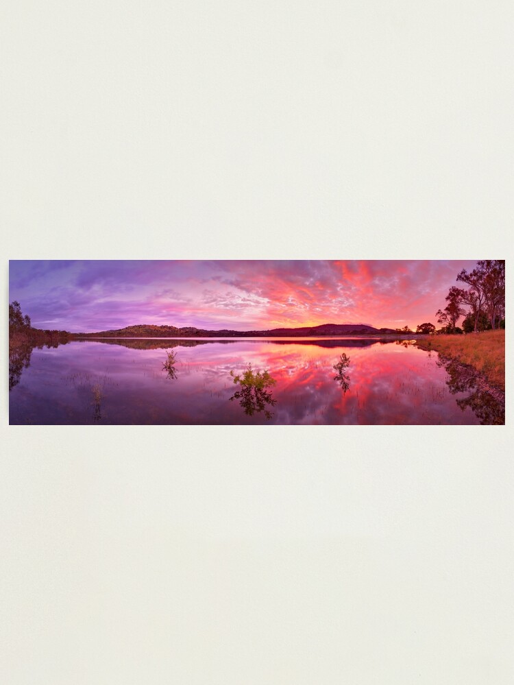 Alternate view of Barkers Creek Reservoir, Harcourt, Victoria, Australia Photographic Print