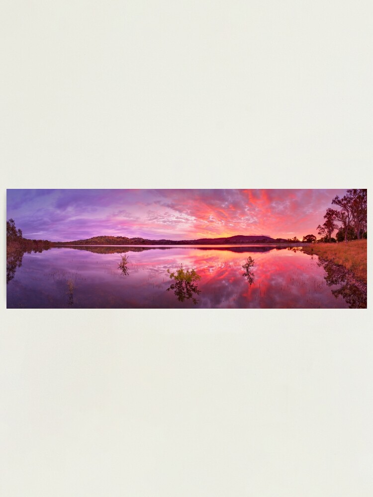 Alternate view of Barkers Creek Reservoir, Harcourt, Victoria, Australia Photographic Print