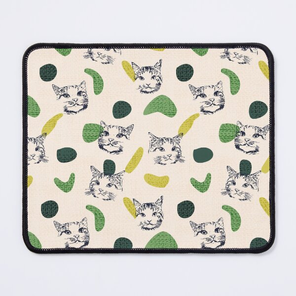 Item preview, Lovely Badu cat seamless pattern version 2 designed and sold by tamongg14.