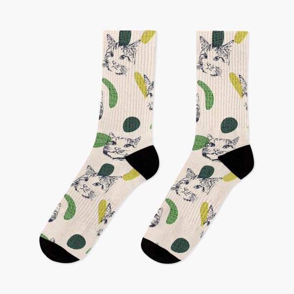 Item preview, Lovely Badu cat seamless pattern version 2 designed and sold by tamongg14.
