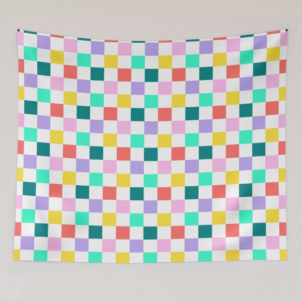 Item preview, Checkerboard pattern RAINBOW 2 designed and sold by alienrabbit.