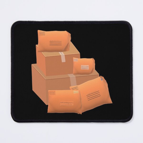 Item preview, Happy Snail Mail Packages (Black Background) designed and sold by ArtByLM.