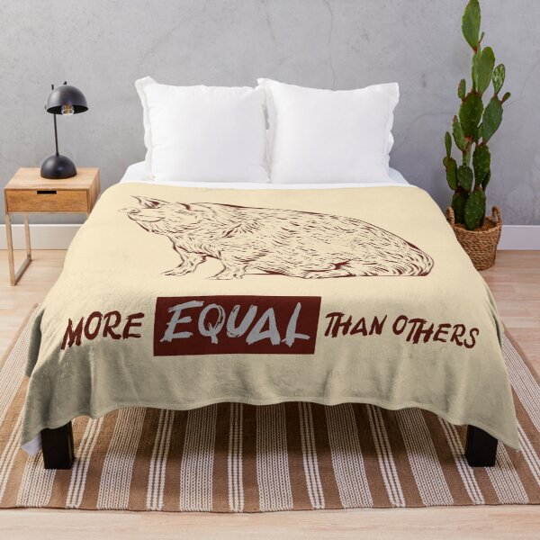 Item preview, More Equal Than Others. Fat Pig Totalitarian Logic Animal Equality designed and sold by Rebel-Design.