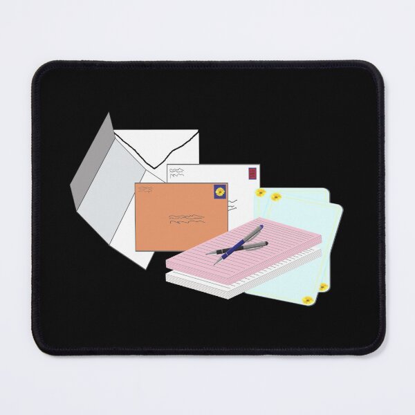 Item preview, Snail Mail Happy Mail (Stacked Version – Black Background) designed and sold by ArtByLM.