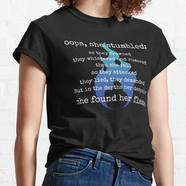 Item preview, Oops She Fell, Blue Flame designed and sold by TheKitch.
