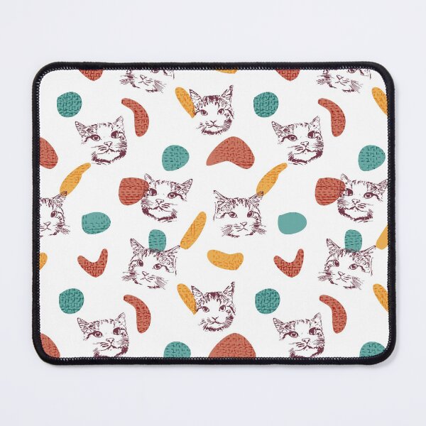 Item preview, Lovely Badu cat seamless pattern version 1 designed and sold by tamongg14.