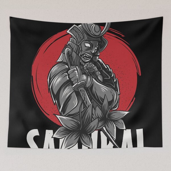 Item preview, samurai japanese art sticker designed and sold by TOKO ORENN.