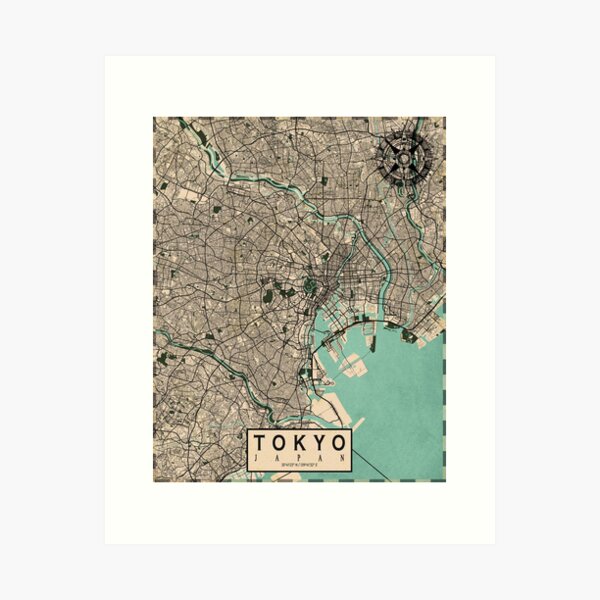 Item preview, Tokyo City Map of Japan - Vintage designed and sold by deMAP.