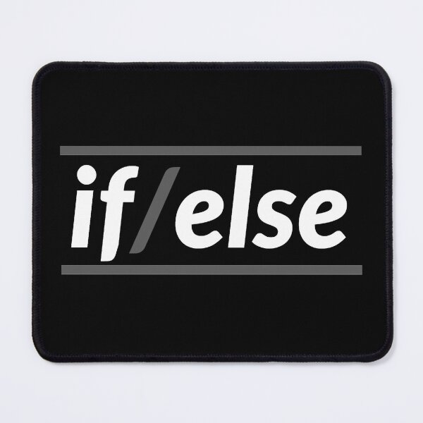 Item preview,  If Else Programming Statement Coding (Black Background) designed and sold by ArtByLM.