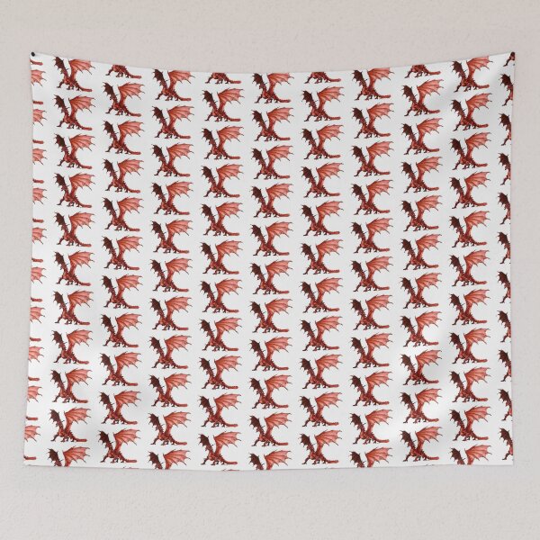 Item preview, red dragon designed and sold by autrouvetout.