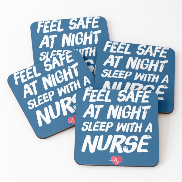 Item preview, Feel safe at night sleep with a nurse - funny nurse   designed and sold by Audreypullman.