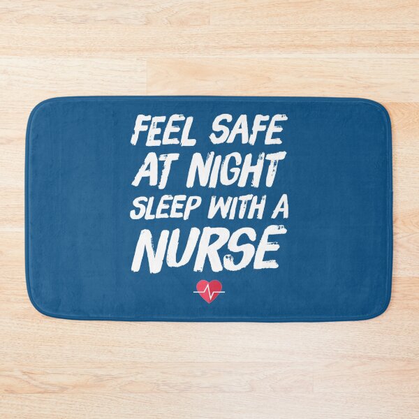 Item preview, Feel safe at night sleep with a nurse - funny nurse   designed and sold by Audreypullman.