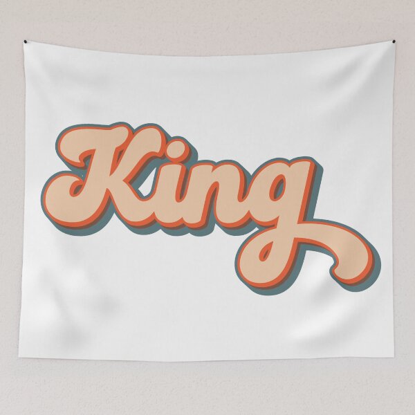 Item preview, king retro typography design designed and sold by Camo0godfather.