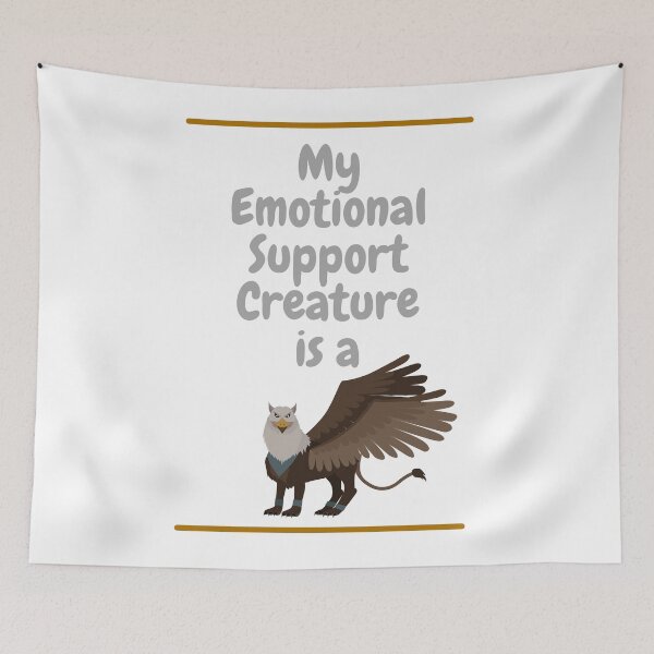 Item preview, My Emotional Support Creature is a Griffin designed and sold by SnarkSharks.