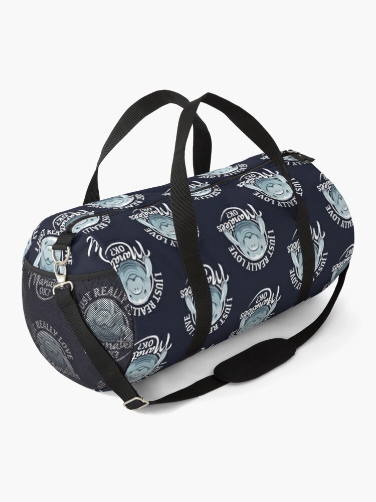Alternate view of I Just Really Love Manatees, OK? Duffle Bag