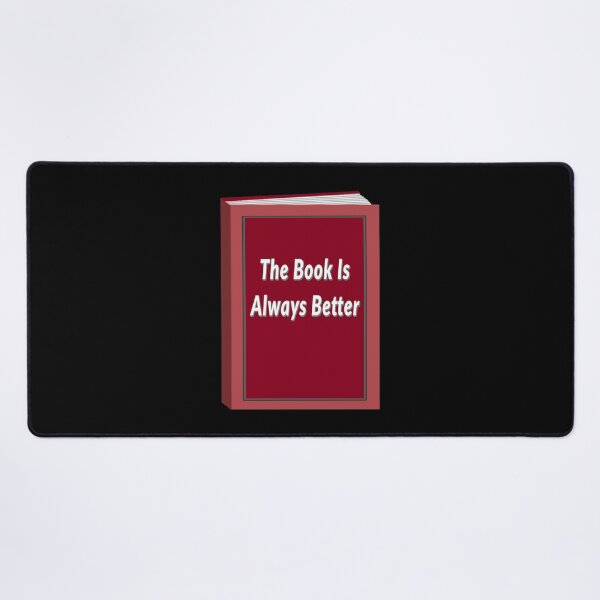 Item preview, The Book Is Always Better (Black Background) designed and sold by ArtByLM.