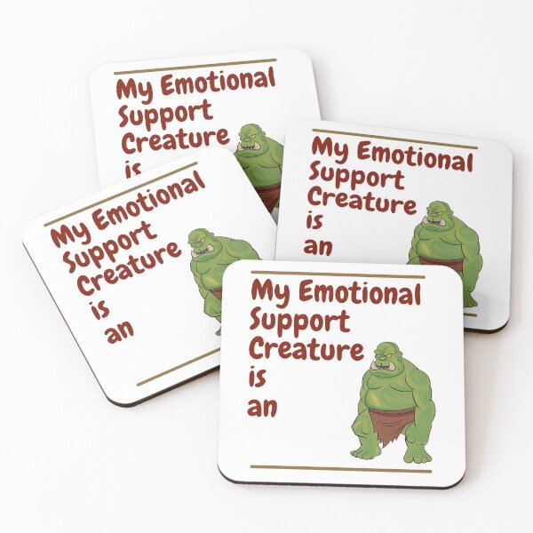 Item preview, My Emotional Support Creature is an Orc designed and sold by SnarkSharks.