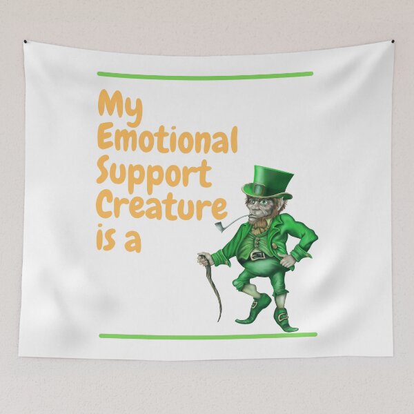 Item preview, My Emotional Support Creature is a Leprechaun designed and sold by SnarkSharks.