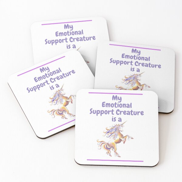 Item preview, My Emotional Support Creature is a Unicorn designed and sold by SnarkSharks.