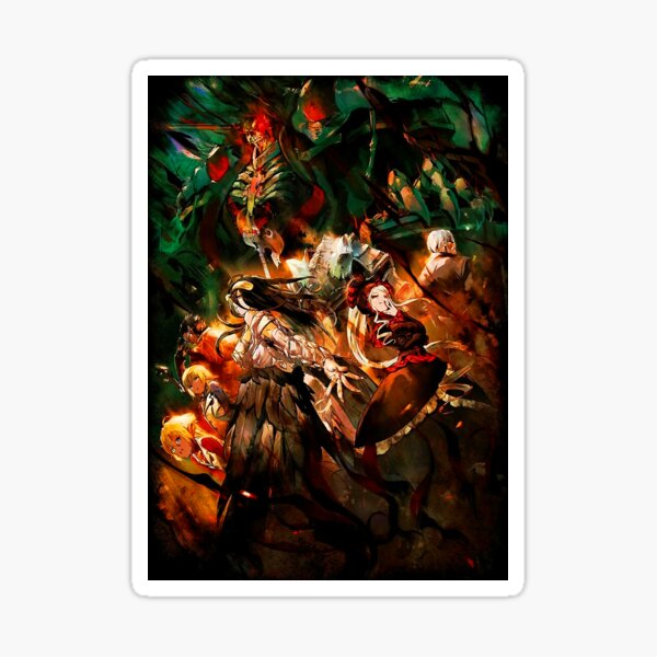 "Anime Overlord - The Floor Guardians Poster" Sticker for Sale by