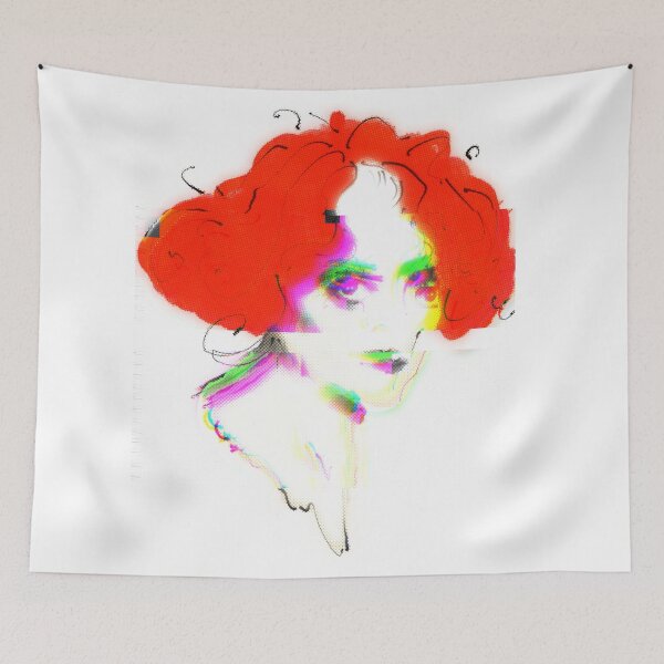 Item preview, Luisa Marchesa Casati Glitch Chromatic Pixels designed and sold by KristaZed.