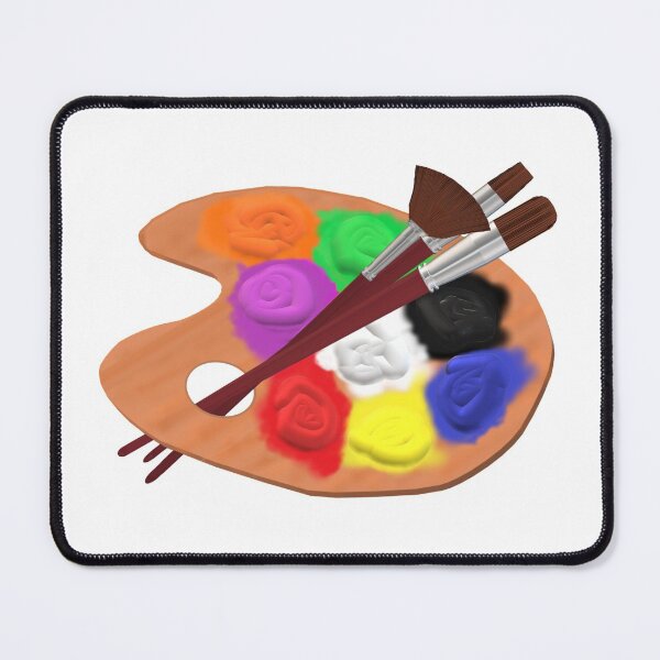 Item preview, Paint Palette with Artist Brushes (White Background) designed and sold by ArtByLM.