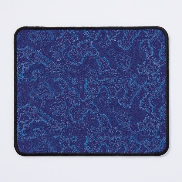 Item preview, Oacian Blue Abstract Topographic Contour Map, Oacian Blue, Ocean Blue designed and sold by graphic-genie.
