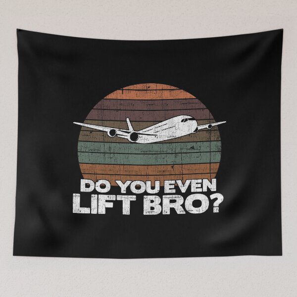 Item preview, Do you even lift bro ? - Pilot Aviation Flight Attendance print designed and sold by theodoros20.
