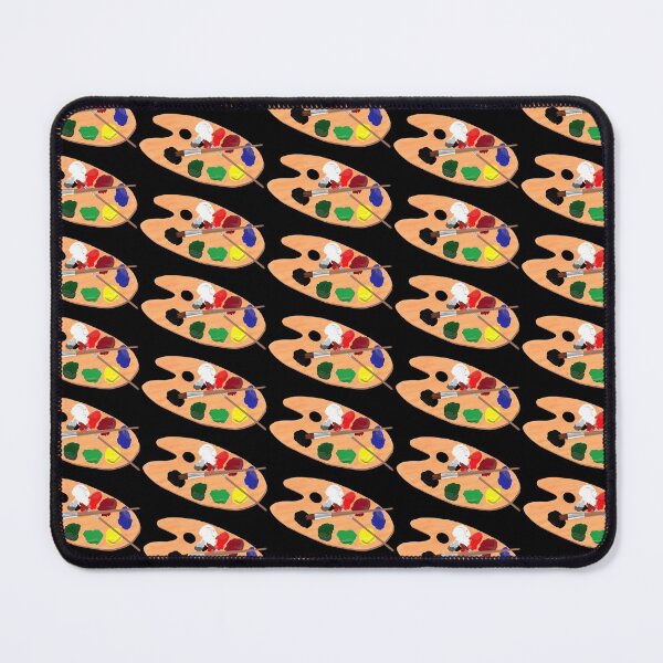 Item preview, Artist Paint Palette Pattern (Black Background) designed and sold by ArtByLM.