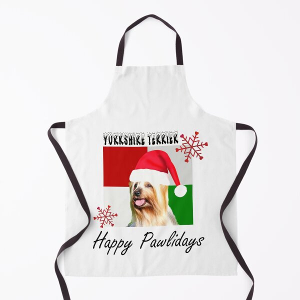 Item preview, Happy Pawlidays – Christmas Yorkshire Terrier Dog Design w/ Santa Hat designed and sold by platinumblks.