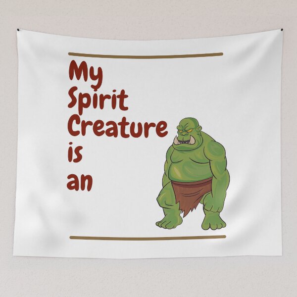 Item preview, My Spirit Creature is an Orc designed and sold by SnarkSharks.