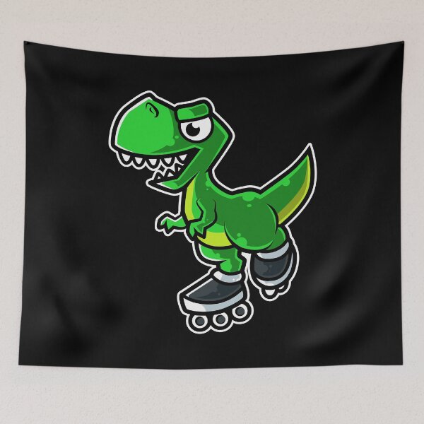 Item preview, Dinosaur Tyrannosaurus Rex Retro Roller Skate graphic designed and sold by theodoros20.