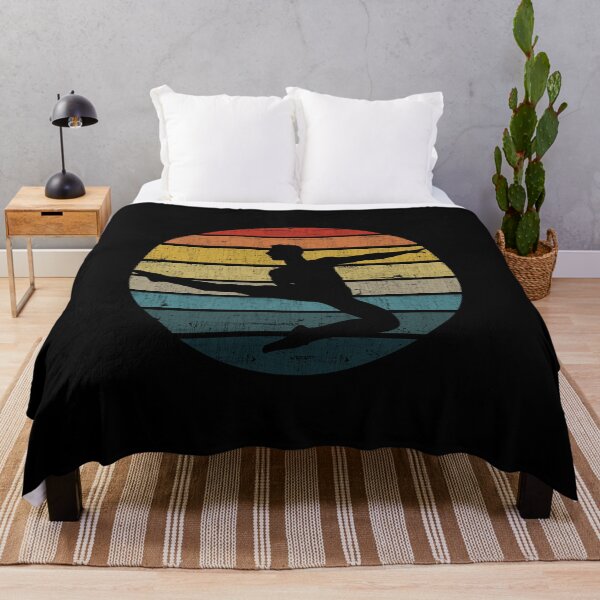 Item preview, Dancer Silhouette On A Distressed Retro Sunset graphic designed and sold by theodoros20.