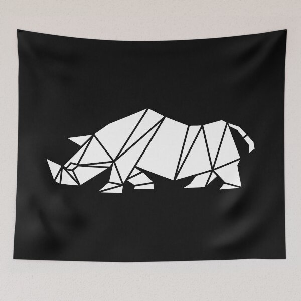 Item preview, geometric rhino designed and sold by the Zarock Shop.