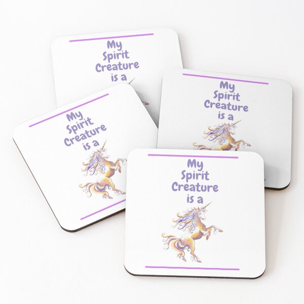 Item preview, My Spirit Creature is a Unicorn designed and sold by SnarkSharks.